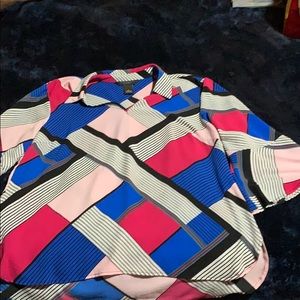 Investments colorblocked blouse